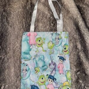 Monsters Inc  Tote Bag - Blue and White